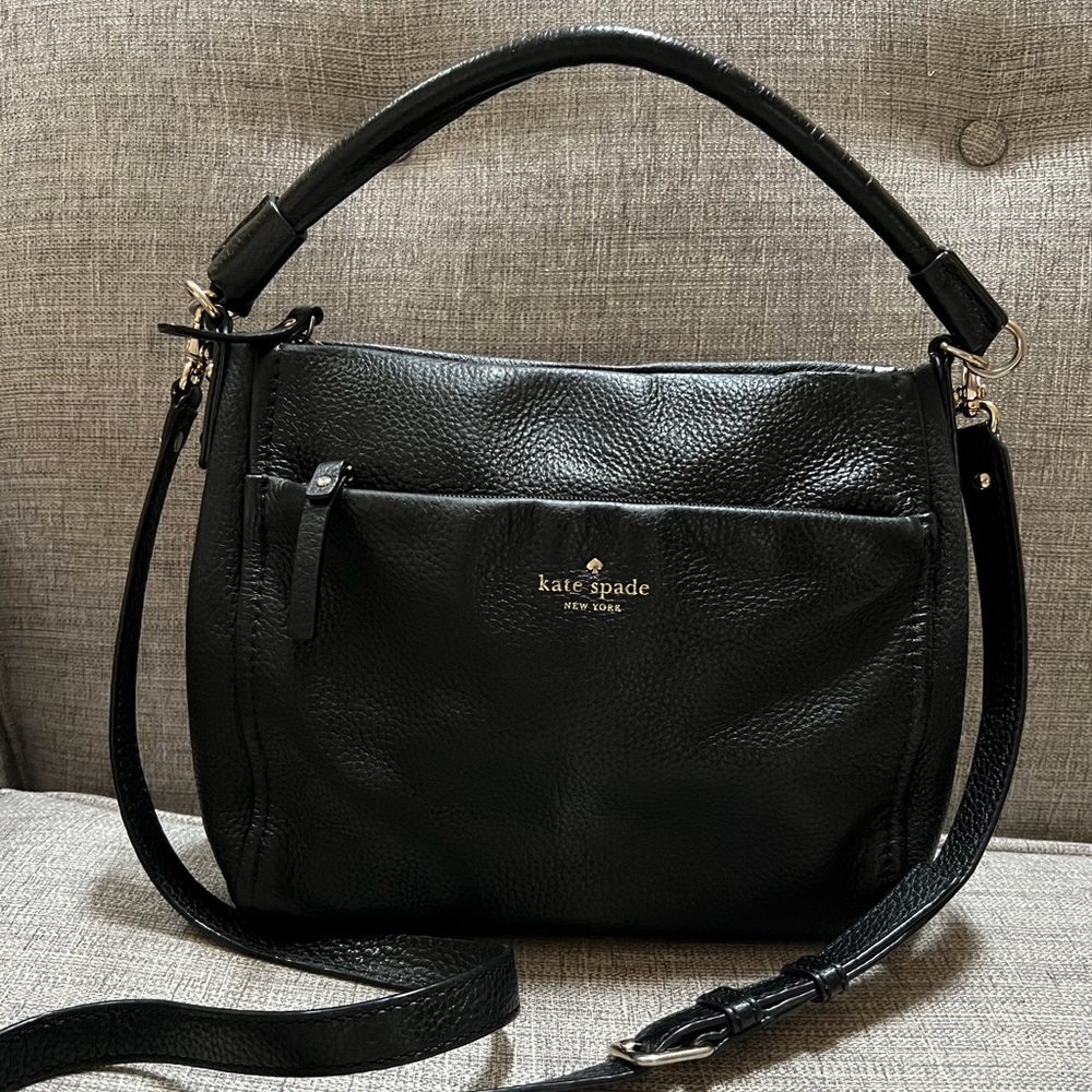 Kate Spade Black Leather Satchel